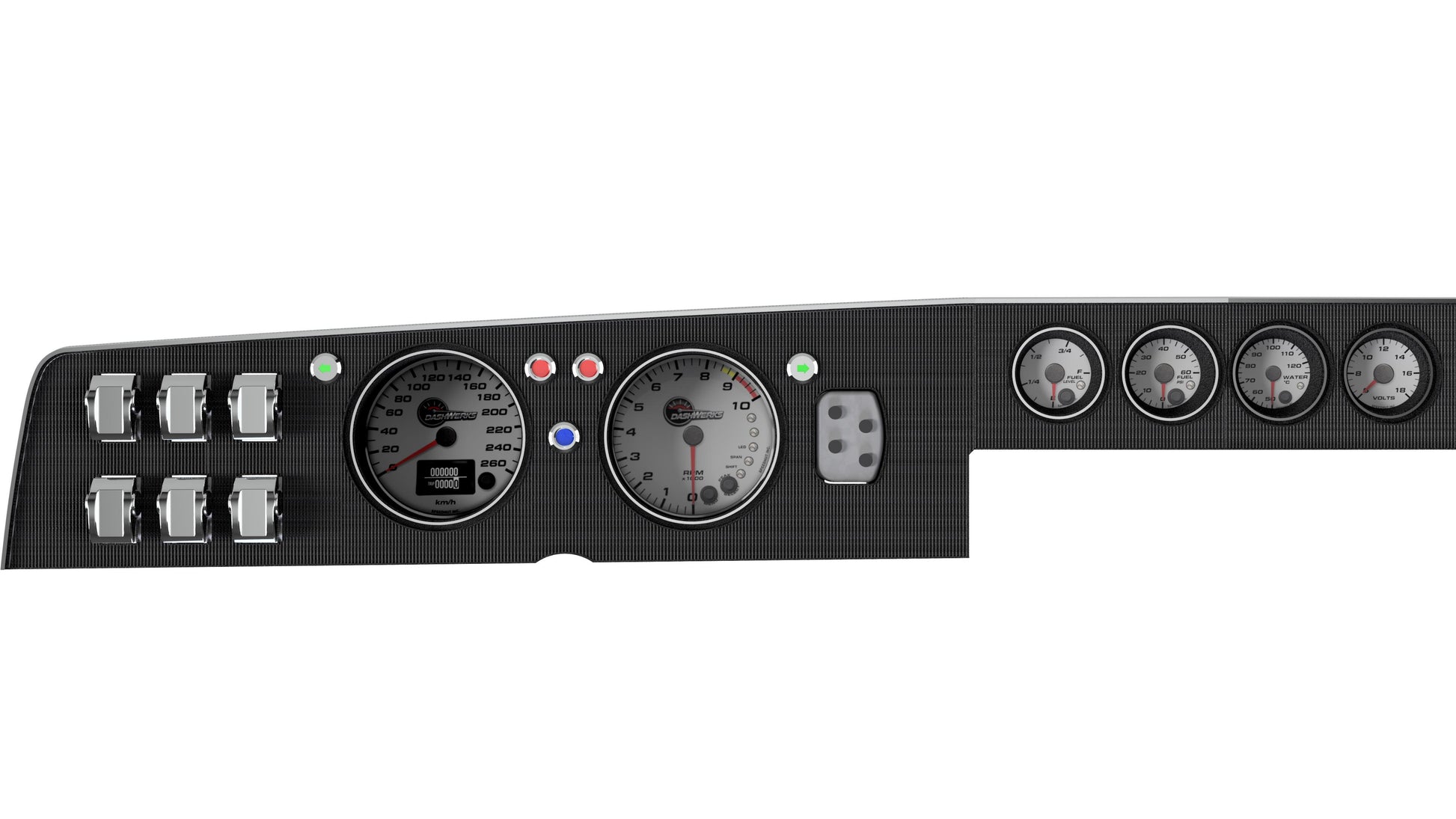 1968-1970 Dodge Charger Gauge Dash Fascia