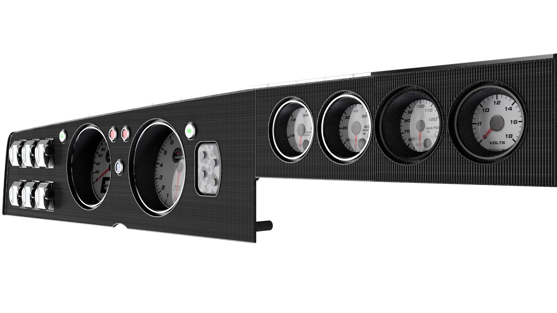 1968-1970 Dodge Charger Gauge Dash Fascia